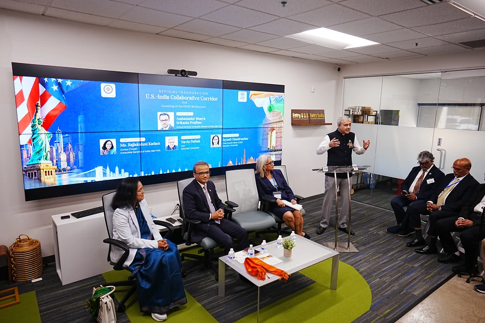 Gathered in the Business Lounge